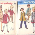 2 Simplicity Girls Size 8 Patterns Unused Uncut Dress Jumper