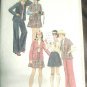 Simplicity Size 14 Girls Cardigan Skirt Pants 1974 Uncut Pattern