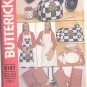 Pattern Kitchen Acessories Apron Napkins Placemats Pot Holders & Mitt Butterick 4147