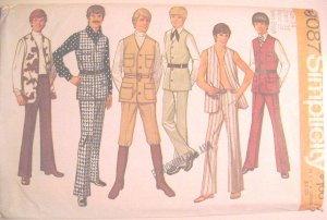 Simplicity 9087 Teen Boy Size 14  Uncut Retro Vest Pants