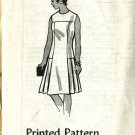 One Piece Dress Printed Pattern  Size 16 1/2 Dress
