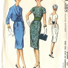 Simplicity Pattern 5134 Slim Dress & Jacket Size 14 Misses 1957