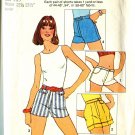 Simplicity 6946 One Yard Shorts Size 5 & 7 Junior Uncut 1975