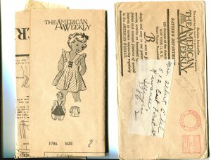 American Weeky Size 2 Childs Pinafore Pattern