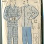 Advance  Mens Pajamas Size Large 44 Long Pants Style Unused