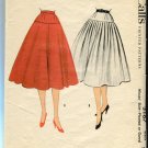 McCalls Misses Skirt Pattern 3167 Pleated or Gored 1955 Waist 26