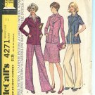 Unlined Jacket Skirt Pants for Knits McCalls Pattern 4271 Size 12