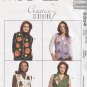 McCall's Misses Size Large 16-18 Lined Vests Pumpkins Angels Fishing Uncut 8354