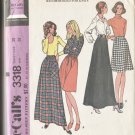 McCall Make it Easy Pattern 3318 Skirts 2 Lengths 1972 Waist 28