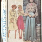 McCalls Pattern 5891 Misses Set of Blouses and Skirt Size 12 Uncut 1977