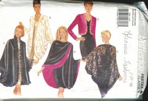 Butterick  3808 Misses All Sizes Cape Shawl & Jacket Uncut