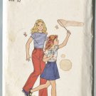 Butterick Girls Pattern 4674 Size 10 Top Skirt Pants