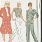 Butterick Misses Pattern 4229 Size 10 Jacket Top Skirt & Pants