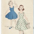 1950's Advance Sleeveless Dress Pattern 9040 Uncut Young Girls Size 8 Sundress