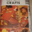 McCall's Crafts Fall Decorations Wreath Table Runner Napkins Placemat 2002