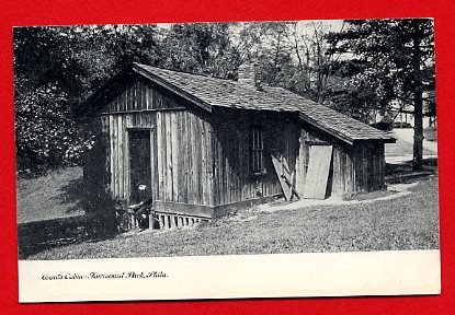 Vintage Postcard - Grant's Cabin photo - Fairmount Park - Philadelphia ...