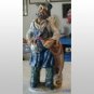 16" Wine Bottle Decanter OLD MAN Statue Italy Barware