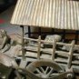 Asian Bronze Oxen Cart Temple Toy Tibet Buddhist Wagon
