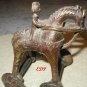 Asian Bronze Horse and Rider Temple Toy Tibet Buddhist