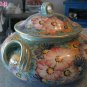 Deruta Tureen Floral Gilded Italian Italy Hand Painted