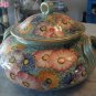 Deruta Tureen Floral Gilded Italian Italy Hand Painted