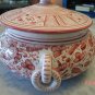 Deruta Tureen Floral Birds Italy Hand Painted Majolica