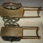 Asian Bronze Ox and Cart Temple Toy Tibet Buddhist Wagon