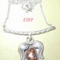 Native American Elken Senter Fire Agate Sterling Necklace