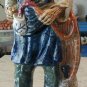 16" Wine Bottle Decanter OLD MAN Statue Italy Barware