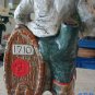 16" Wine Bottle Decanter OLD MAN Statue Italy Barware