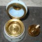 French Opal Glass Lighter Tobacciana Art Glass 24KT