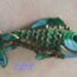 2" Champleve Enamel Articulated Fish Koi Charm