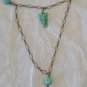 Edwardian Elephants Jade Peking Glass Festoon Necklace