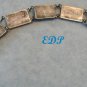 Asian 4 STERLING Movable Abacus Link Bracelet Onyx