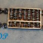 Asian 4 STERLING Movable Abacus Link Bracelet Onyx
