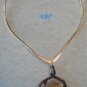 OOAK Eames Artisan Gallery Brass Fossil Necklace Copper