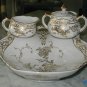 4PC Strawberry Serving Set Milk Jug Sugar Bowl Austria