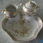4PC Strawberry Serving Set Milk Jug Sugar Bowl Austria