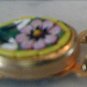 Vintage Micro Mosaic Floral BRACELET Box Clasp Hearts