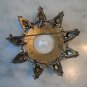 1940's Watch Face Brooch Pin Pendant w AB Rhinestones