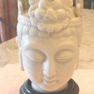 Glazed Blanc de Chine Porcelain Guan Yin Buddha