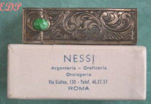 Peruzzi Lipstick Case Original Box Italy Art Deco MIB