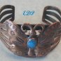 Native American Copper Turquoise BUTTERFLY Bracelet