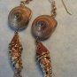 Vintage Enamel Articulated Fish Koi & Snail Earrings