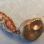 Vintage Enamel Articulated Fish Koi & Snail Earrings