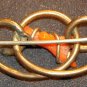 10 Kt Gold Filled Victorian Pin Coral Branch Circa 1860