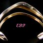 Sterling and Gold Modernist Triple Cuff Bracelet Signed