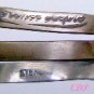 Sterling and Gold Modernist Triple Cuff Bracelet Signed