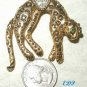 Florenza Leopard Brooch Moving Tail Cheetah Pin Cat