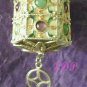 3D Filigree Chinese Lantern Charm Pendant Enamel Gems